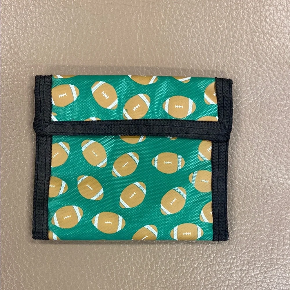 Football Pattern Wallet - 8 3/4” x 4 1/4”